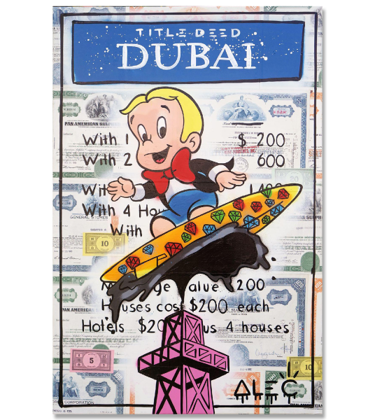 Richie Diamond Surfing on Oil Dubai